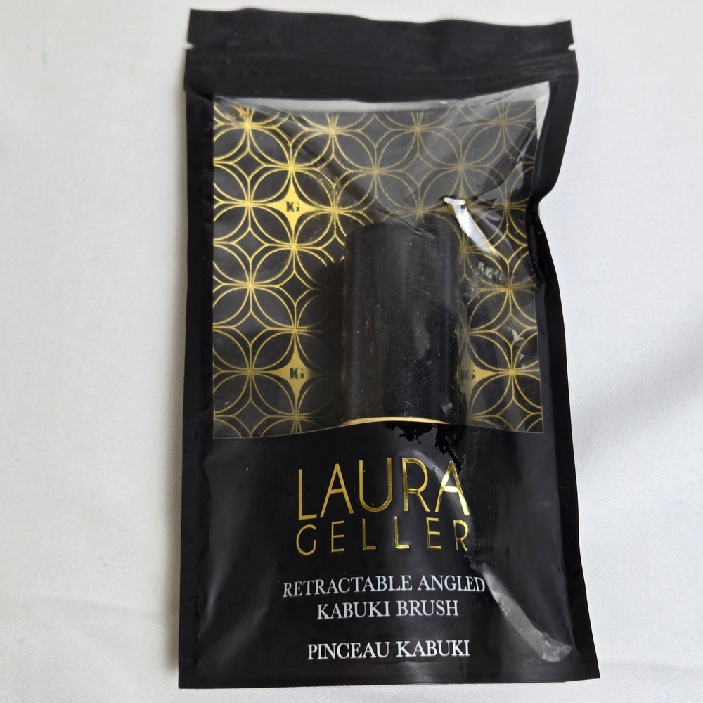 3 Laura Geller Makeup Brushes, 2 Retractable Kabuki & Dual Ended Blush & Bronzer - Picture 2 of 12
